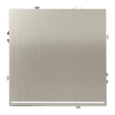 Изображение Выключатель одноклавишный с подсветкой (никель) Voltum S70 Metal, механизм + накладка в сборе